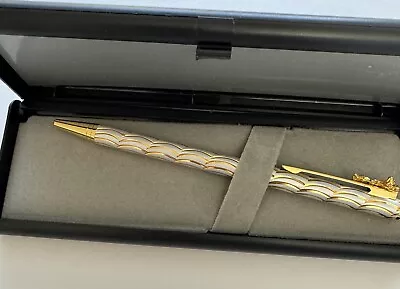 Writing Pen Angle Writing Pen Gold Tone Angel Topping #19769 #27 • $8