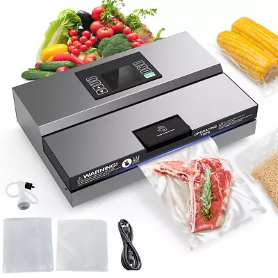 $219.99 • Buy Commercial Vacuum Sealer Machine Seal Meal Food Saver System W/Seal Bags