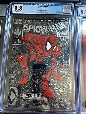 Spider-Man #1 Silver Edition Marvel Comics 8/90 CGC Graded 9.8 Todd McFarlane • $300