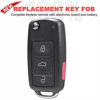 New For Volkswagen Keyless-Go Remote Key Fob 4B Uncut NBG010206T 5K0837202AK • $43.59