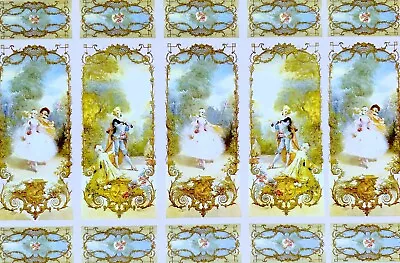 Dollhouse Miniature  French Royal Garden Wallpaper 1:12 Scale • $9.99