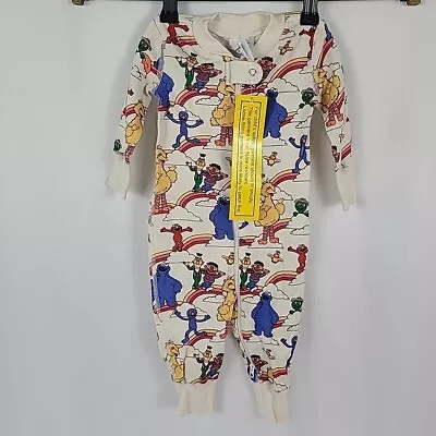 NWT Hanna Andersson Baby Girl Boy Sesame St Footless Zip Pajamas Jumpsuit 3-6 Mo • $35