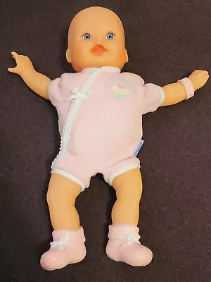 Vintage 2004 Fisher-Price Little Mommy Newborn Baby Doll  Blue Eyes Pjs 13  • $27.99