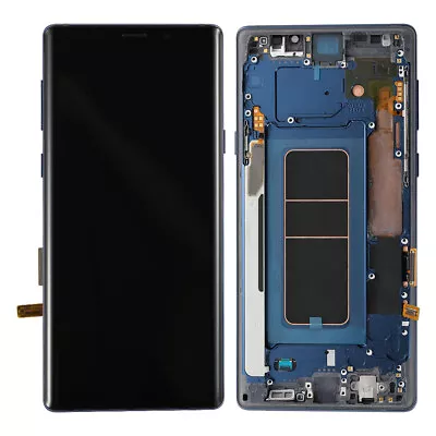 OLED Display LCD Touch Screen Assembly+Blue Frame For Samsung Galaxy Note 9 N960 • $123