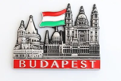 3D -BUDAPEST - HUNGARY -Souvenir Fridge Magnet Kitchen Decor Holiday Gift-Metal • £4.49