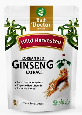  Red Korean Ginseng Extract Powder 6 Year Old Pure Red Panax - Premium Quality  • £9.99