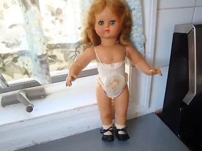 Vintage Furga Italy Blonde Open/close Blue Eyes Non Crier Jointed 12  Doll • $32