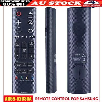 New AH59-02630A Remote Control Fit For Samsung SoundBar HT-H6550WM HT-H7750WM • $14.99