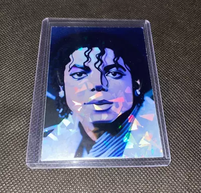 Michael Jackson Custom Refractor Holographic Trading Card In Toploader • $8.49