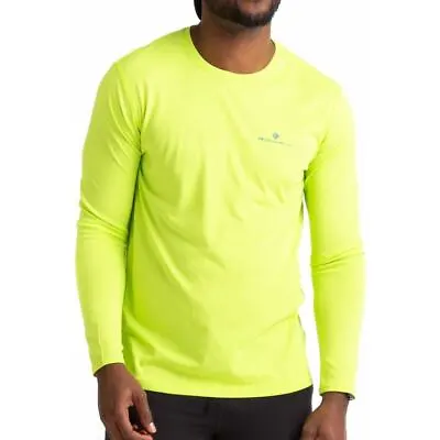 Ronhill Mens Core Long Sleeve Running Top Sports Jogging Gym - Green • £15.95