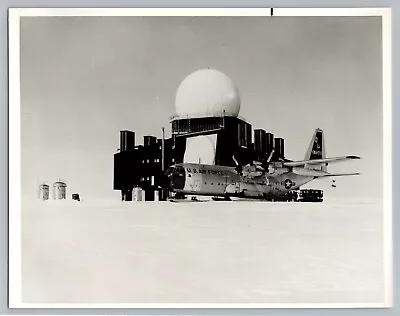 Aviation Lockheed C-130 USAF At South Pole B&W Photo C8 • $18.75