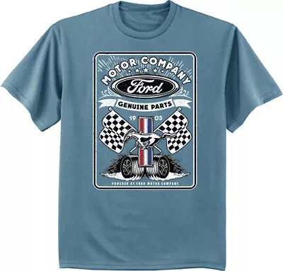 Ford Motor Company Mens Graphic Tee Mustang Racing Automotive Dad Gifts • $20.95