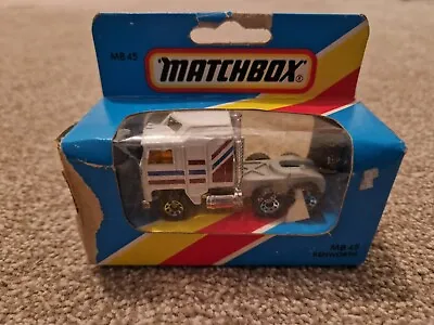 Vintage Matchbox Mb45 Kenworth White Truck Mint / Near Mint In Original Box • $76.97