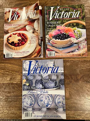 LOT Of 3 VICTORIA Magazines Romantic Living Inspiring Women 2008 • $8.99