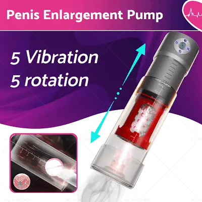 Automatic Penis Enlargement Pump Rechargeable Enlarger Cock Extender Sex Toy • $78