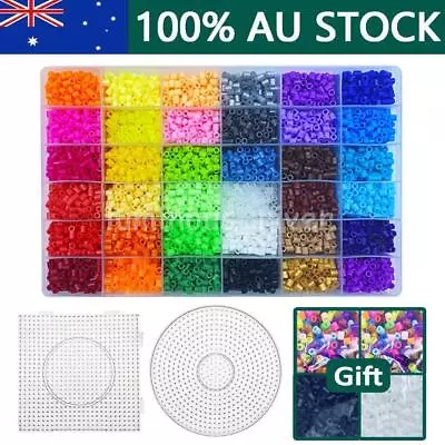 36 Colors 5mm Perler Hama Beads Kit Set Kids Fun DIY Craft Toys Gift 10000PCS • $30.95