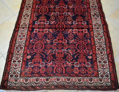 $460 • Buy 3'6 X 10 Vintage S Antique Tribal Hand Knotted Wool Runner Rug Oriental Carpet