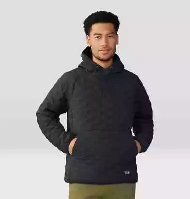 Mountain Hardwear Stretchdown Light Pullover Hoody Men's L Black #2057331 $240 • $124.95