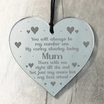 Mum Gifts For Birthday Engraved Heart Mum Poem Daughter Son Gift Keepsake • £5.99