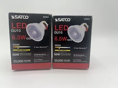 Satco S9384 6.5MR16/LED/40'/40K/120V/GU10   4000K Pack Of 2 • $11.99