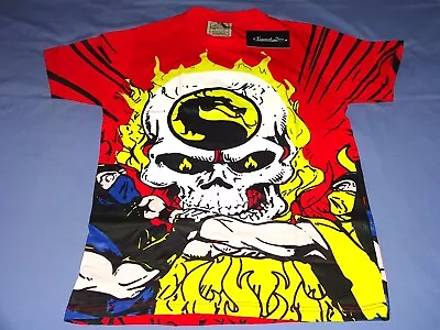 Nineteenth Letter Mortal Kombat Shirt Medium Scorpion Sub-Zero Arcade Sega MKII • $90