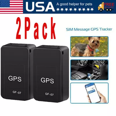 2Pack GF-07 Mini Real Time Car Locator Tracker Magnetic GSM/GPRS Tracking Device • $14.98