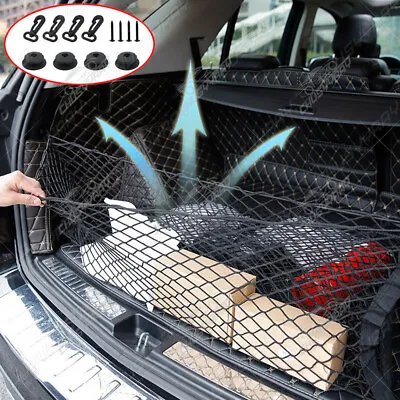 Envelope Style Trunk Cargo Net Storage Organizer Universal Bag Hook For Car Rear • $16.89