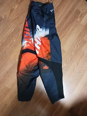 Thor Motorcross Pants 44 MX Dirtbike Racing Like New Orange Race Moto Cross • $40