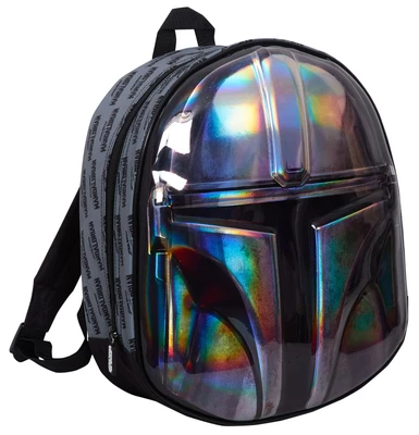 £14.95 • Buy The Mandalorian Helmet Bag 3D Metallic Star Wars Backpack Kids School Travel Bag
