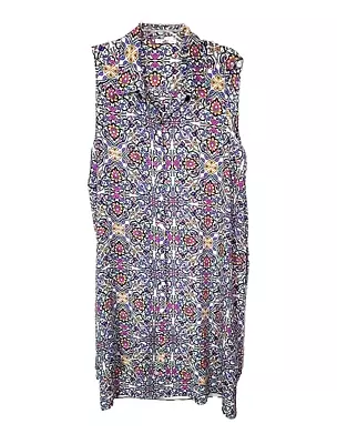 Spense Multicolor Floral Print Sleeveless Summer Shirt Dress Womans Plus Size 1X • $17.76