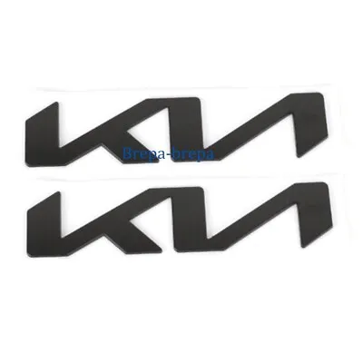 2X NEW KN MATT BLACK Badge Emblem Car Stickers For Stinger Sportage K3 K5 RIO • $17.88