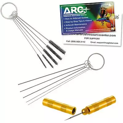 12 Piece Airbrush Cleaning Kit - Cleaning Needles Cleaning Brushes Wash Needle • $9.99
