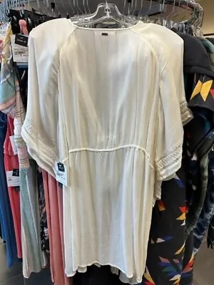 O’Neill Wilder Cover-Up Dress White BOHO 100% Cotton *NEW* WHITE [DAL] • $22.99