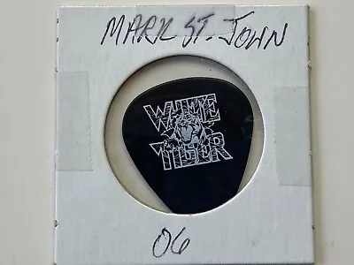 KISS Guitar Pick Mark St. John Solo Band White Tiger 2006 Black White 1sided • $44