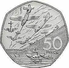 1994 50P COIN RARE D DAY LANDING OLD LARGE STYLE FIFTY PENCE BATTLE OF BRITAIN B • £5.99