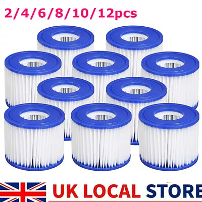 2-12x New Bestway Lazy Lay-Z-Spa Filters VI Cartridge Hot Tub Spa Swimming Pool • £7.95