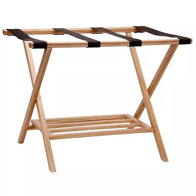 Household Essentials Fully Assembled Folding Luggage Rack With Lower Storage ... • $50.31