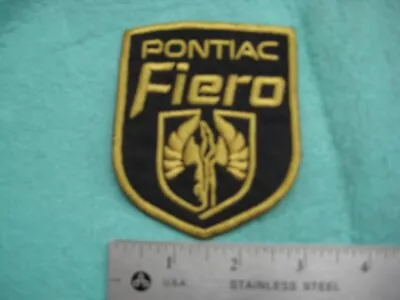 Pontiac Fiero Parts Equipment Uniform Dealer Hat Patch • $11