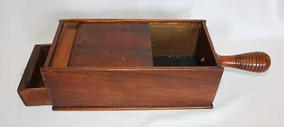 Antique Oak Wood Fraternal Masonic Slide Top & Drawer  Ballot Voting Box • $69