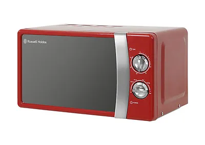 Russell Hobbs Manual Microwave RHMM701R 17L 700W Red With 5 Power Levels • £79.99