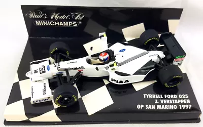 Minichamps F1 1:43 J Verstappen Tyrrell Ford 025 X-wing San Marino GP 1997 • $27.29