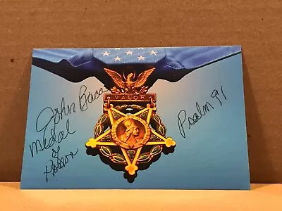 JOHN BACA Hand Signed Autograph 4x6 Photo - MEDAL OF HONOR ARMY VIETNAM • $0.75