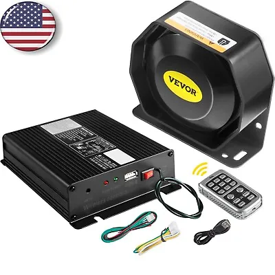 200W 12V DC Car Alarm Professional PA System 8 Kinds Of Warning Sounds With Hand • $94.99