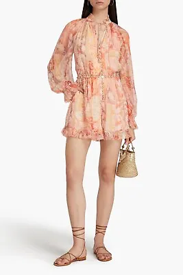 Zimmermann Kaleidoscope Flutter Playsuit Size 0 BNWT  • $560