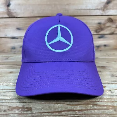 Lewis Hamilton Cap One Size Purple Mercedes F1 FTX Baseball Adjustable Hat NEW • £34.99