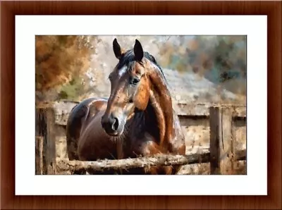 Horse.art  Digital Painting A4 Print Posters Pictures Home Decor Gifts • £4.99