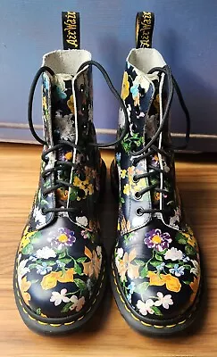 Doc Dr Martens Womens 1460 Pascal Darcy Floral Boots Size US 10 UK 8 • £134.93