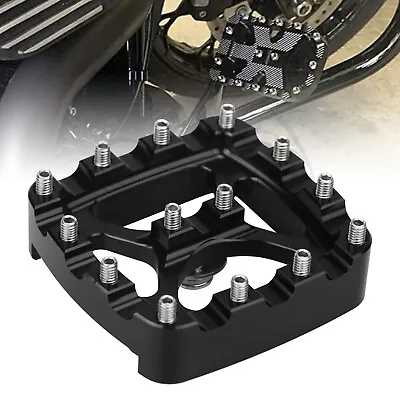 $21.98 • Buy Motorcycle Black MX Style Brake Pedal Pad For Harley Softail Dyna FXDB FXDF FXDC