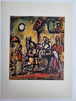 Old Antique Print 1958 Rouault The Flight Into Egypt • £12