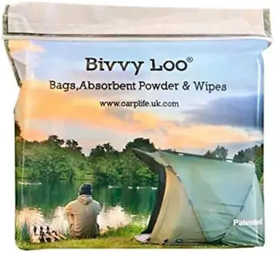 Bivvy Loo Refill Pack - Portable Toilet Liner Bags - Camping Toilet Bags - 40 12 • £19.43